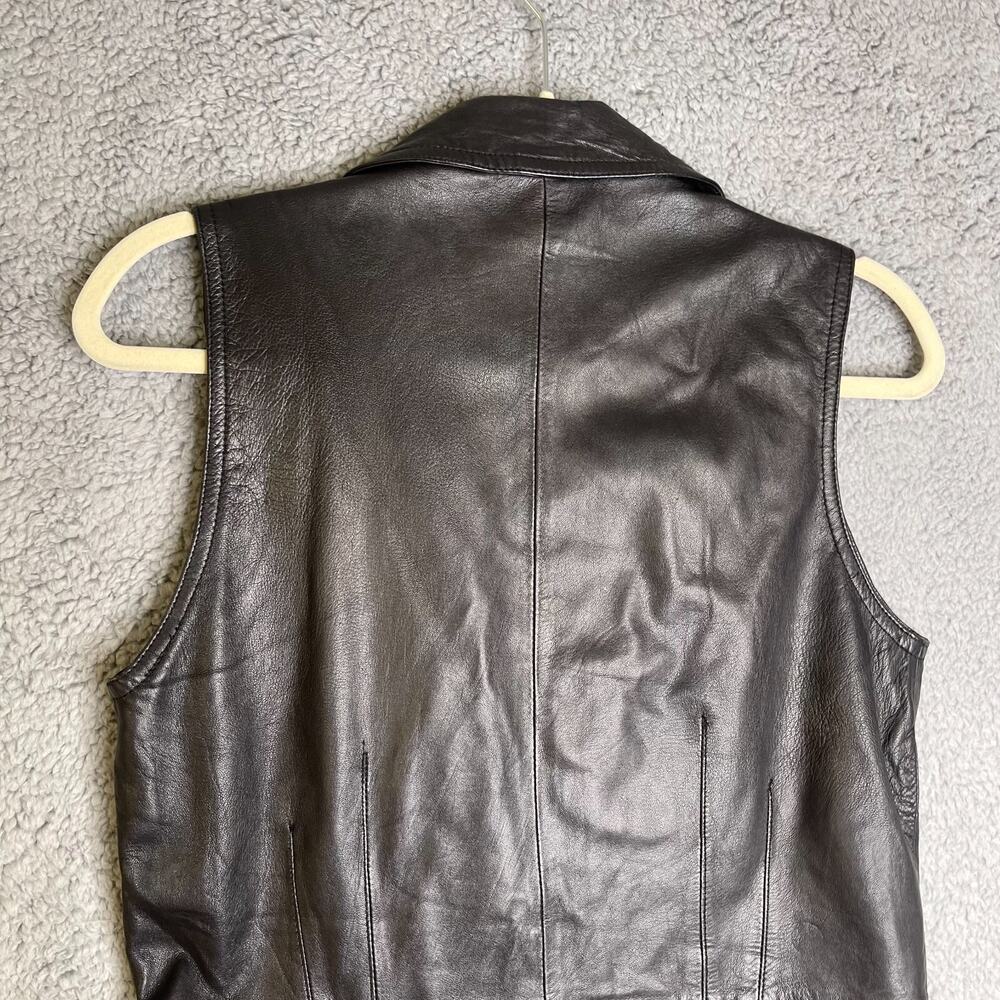 Vintage Leather Vest Womens Medium BB DAKOTA by BP NORDSTROM Black - Picture 16 of 16